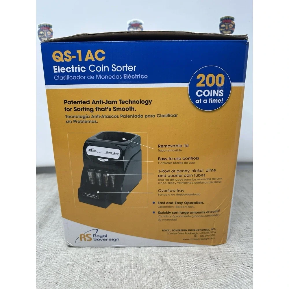Royal Sovereign QS-1AC Coin‎ Sorter Counter Machine tested and works perfectly